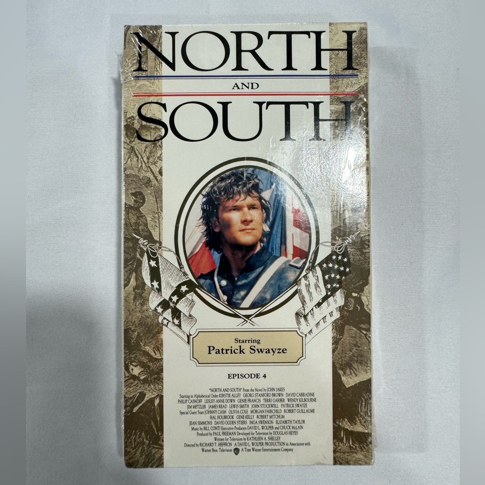 North‎ And South VHS VCR Video Tape Movie New / Sealed Patrick Swayze Episode 4